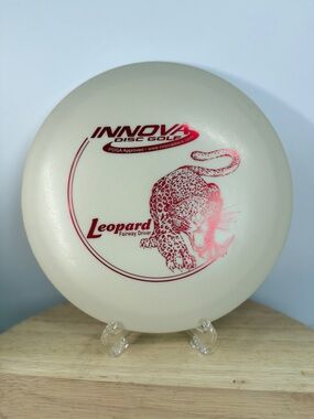 Leopard Fairway Driver Disc Golf Disc - White with Red Stamp